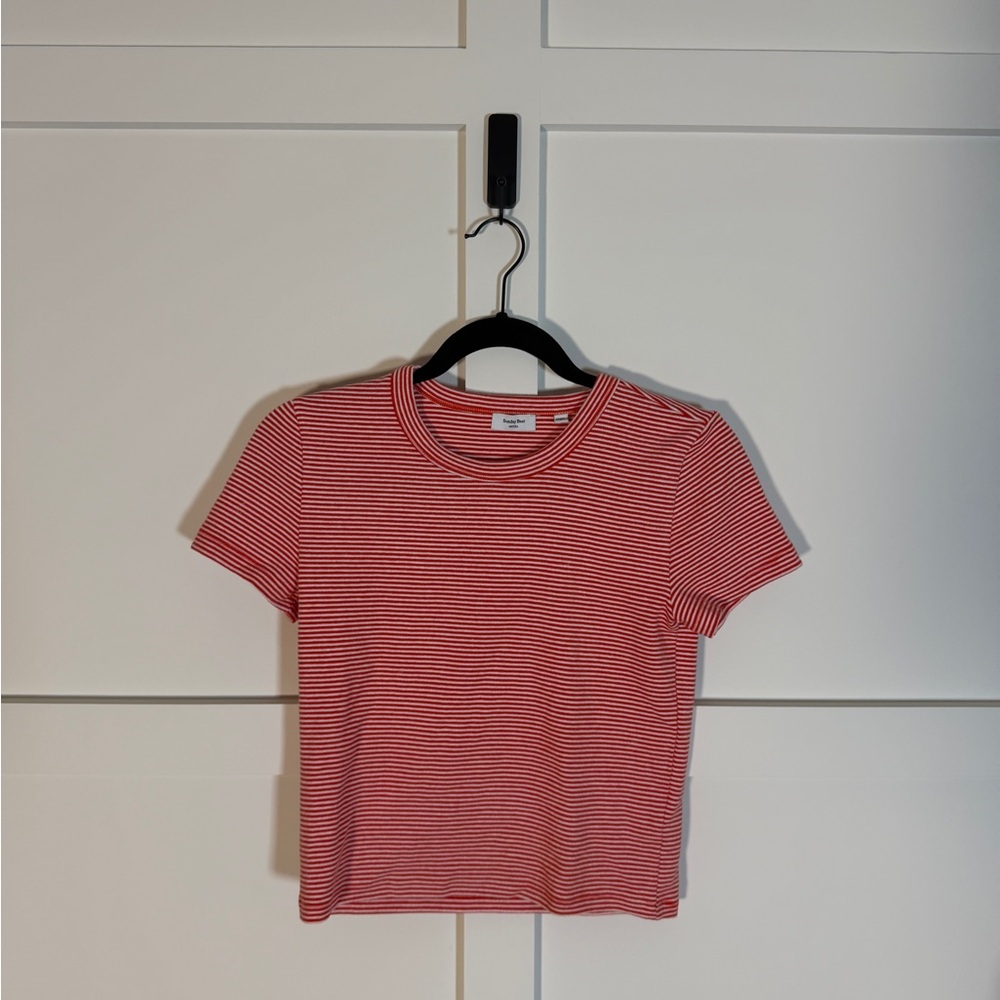Aritzia Sunday Best Striped Tee